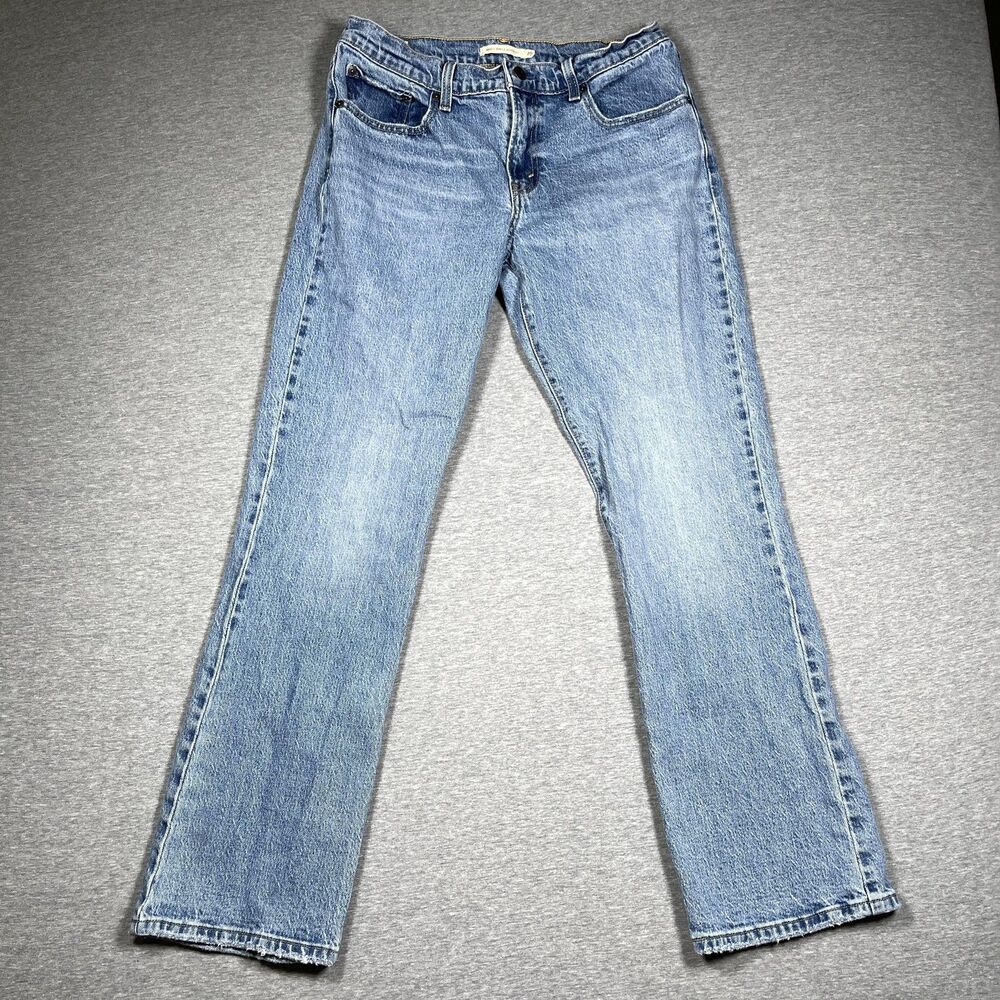 Levi's Jeans Womens 29 Blue Middy Ankle Bootcut Mid Rise Stretch Light Wash